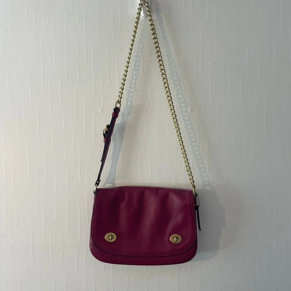 Coach Legacy Double‎ Gusset Flap Chain Bag- Vintage